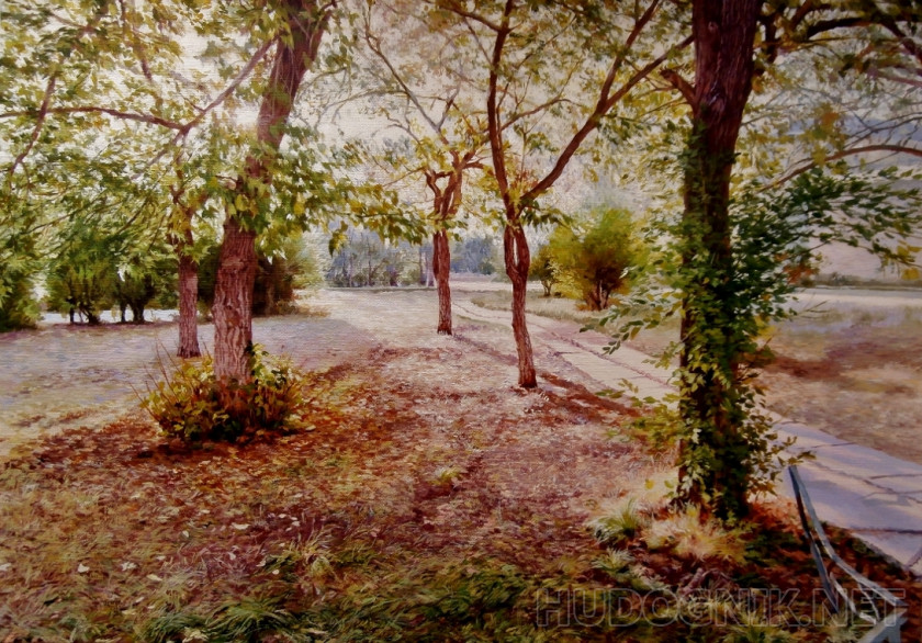 Otoño en el patio de la