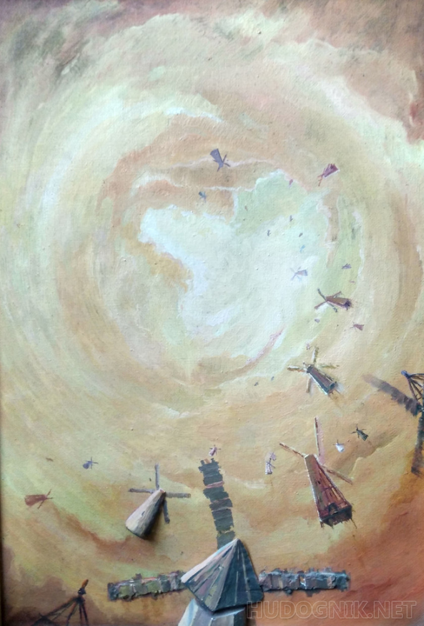 The mill, flying in the sky