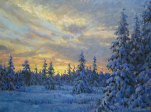 Winter sunset