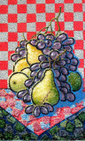 Pears and grapes.