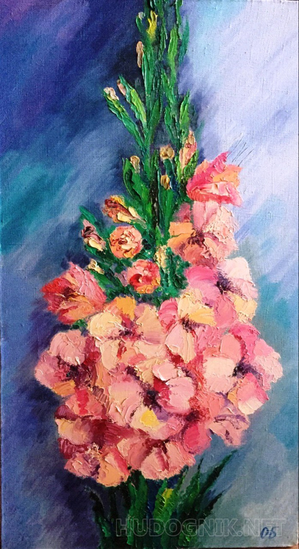Картина Гладиолусы. Размеры: 40x70, Год: 2016, Цена: 3500 рублей ...