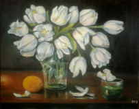 white tulips