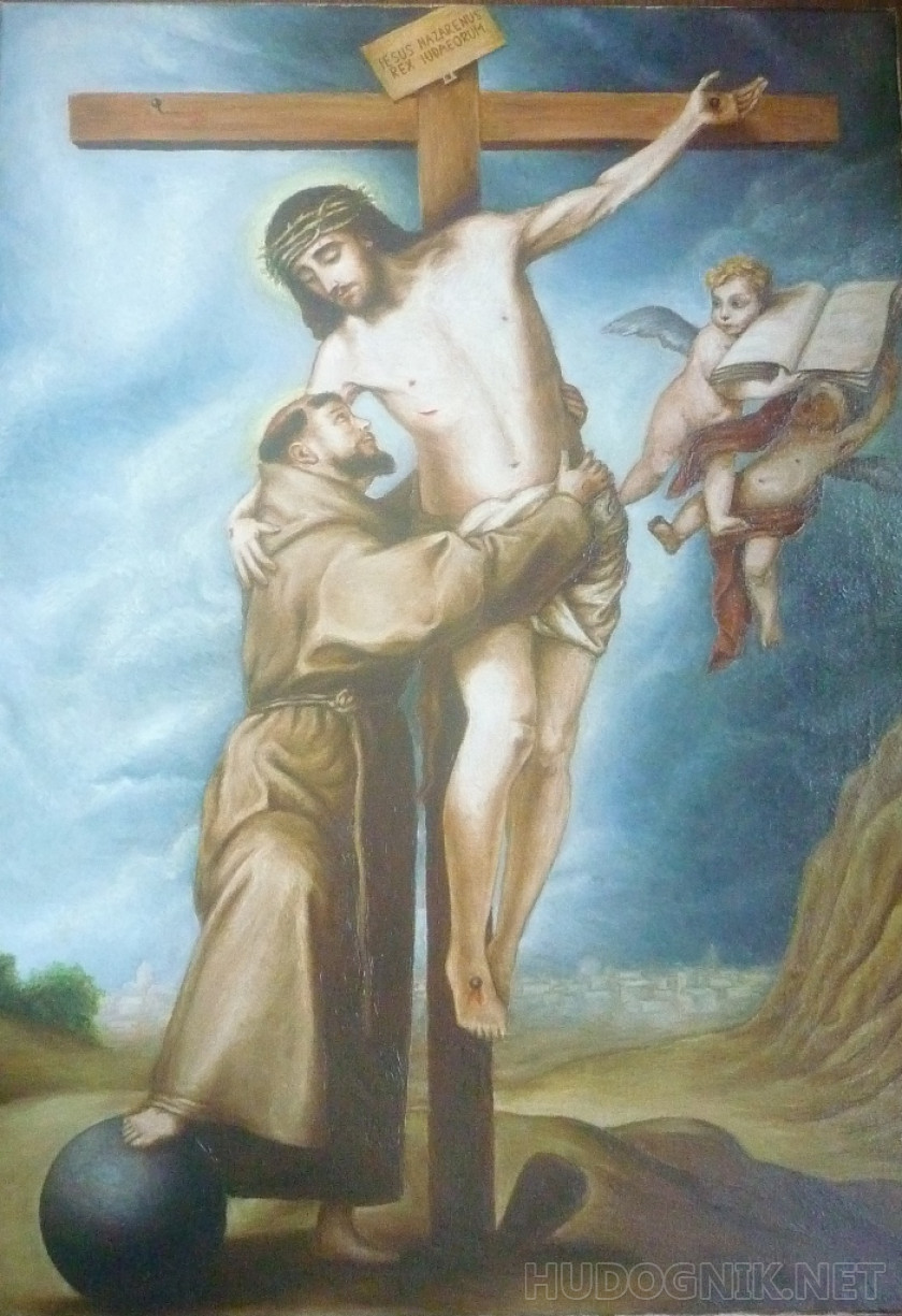 "Святой Франциск, обнимающий Распятого Христа"