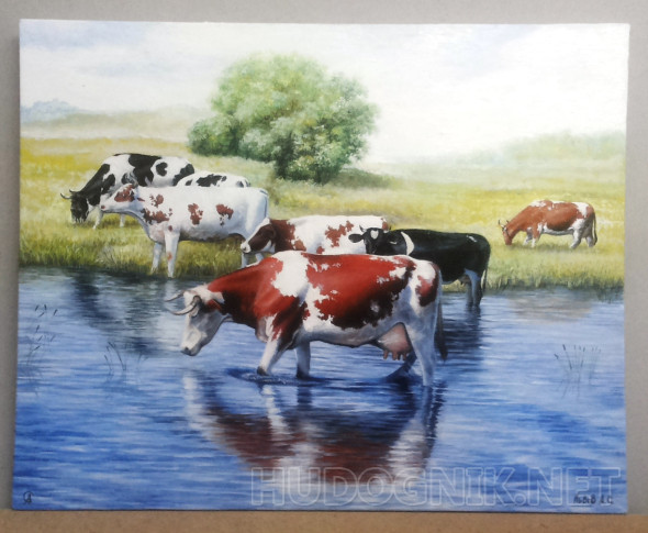 Картина Водопой. Размеры: 50x40, Год: 2018, Цена: 1600000 рублей ...
