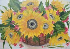 Bouquet sunflowers