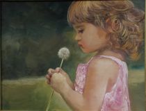Girl with a dandelion.