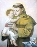 San antonio de Padua con el niño Jesús