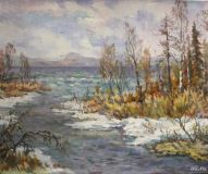 The Painting" Lake.Selling" 40X50 H. M. V. Shvetsov, 2018