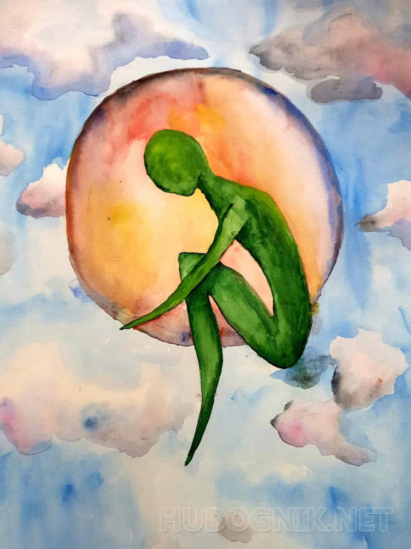 Картина Нирвана. Размеры: 30x42, Цена: 3000 рублей Художник Макарова Елена