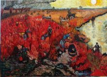 Una copia de la de van Gogh viña Roja en Arles