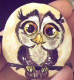 ECO-brooch "owl"