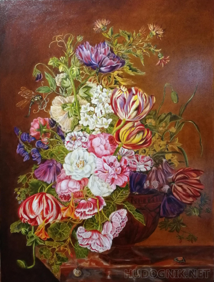 Копия Jan Frans van Dael Цветочный натюрморт