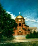 La Catedral de Alexander Nevsky, a las 5 de la mañana en una calurosa tarde de verano