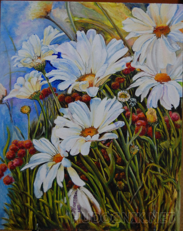 Картина Ромашки. Размеры: 40x50, Год: 2019, Цена: 0 рублей Художник ...