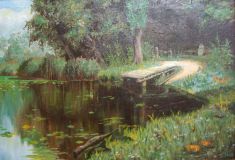 Copy V. Polenov Overgrown pond