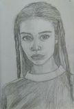 Portrait of a girl pencil