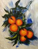 Una copia de Monet Rama de naranjas