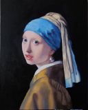 Portrait of girl with a pearl earring