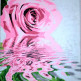 Отражение розы в воде