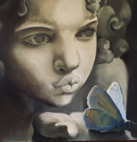 angel with butterfly