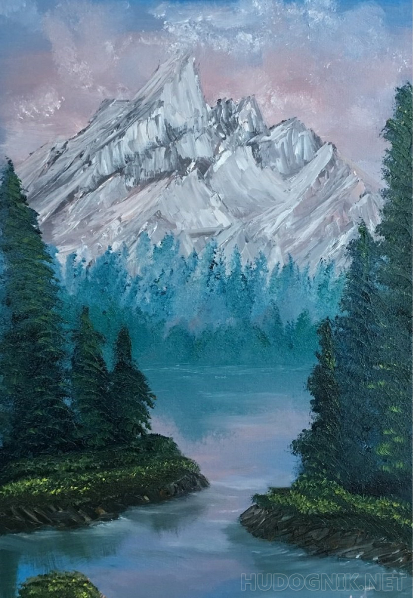 " Озеро в горах"