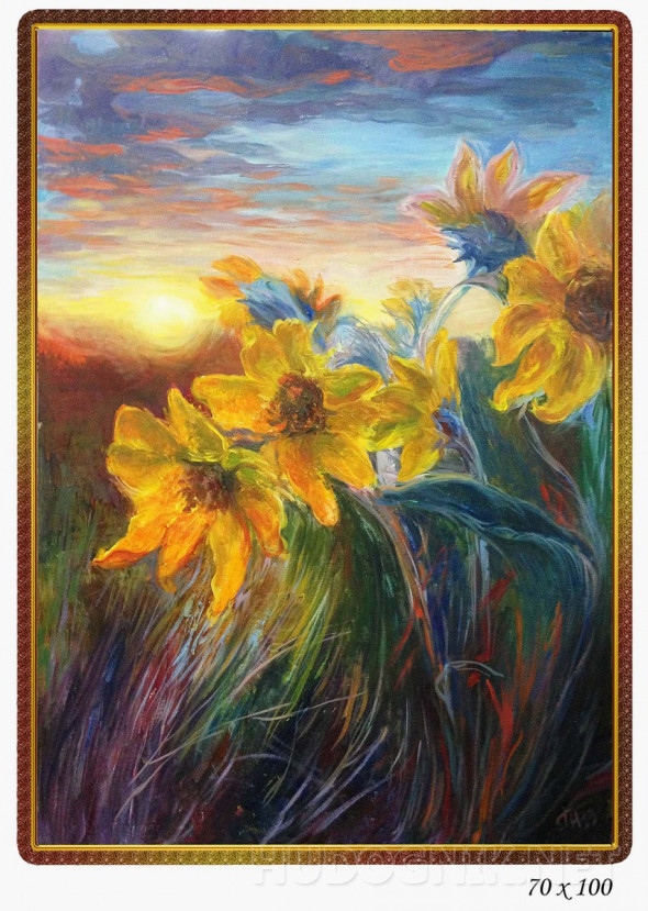 Картина Подсолнухи. Размеры: 100x70, Год: 2013, Цена: 42000 рублей ...