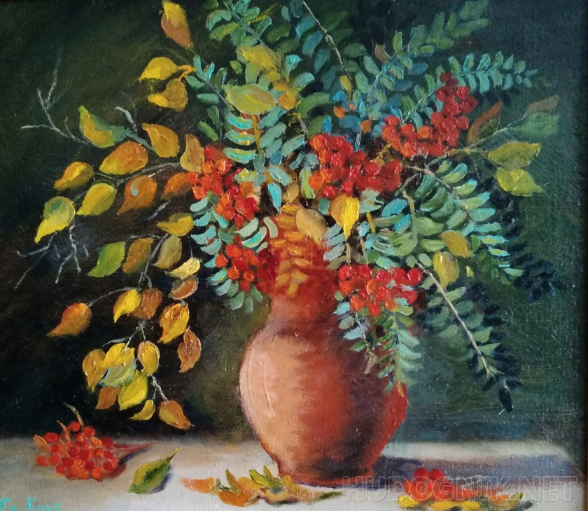 Autumn bouquet with Rowan