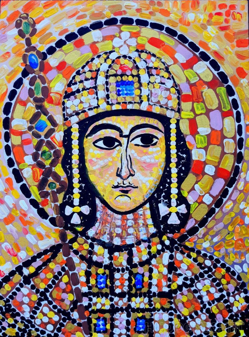 Портрет Императора, Византийская мозаика