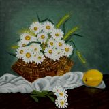 Basket of daisies