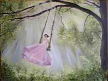 The swing in the forest