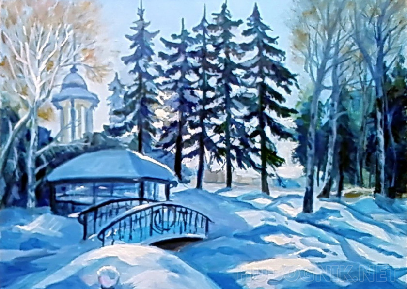 Зимний мостик