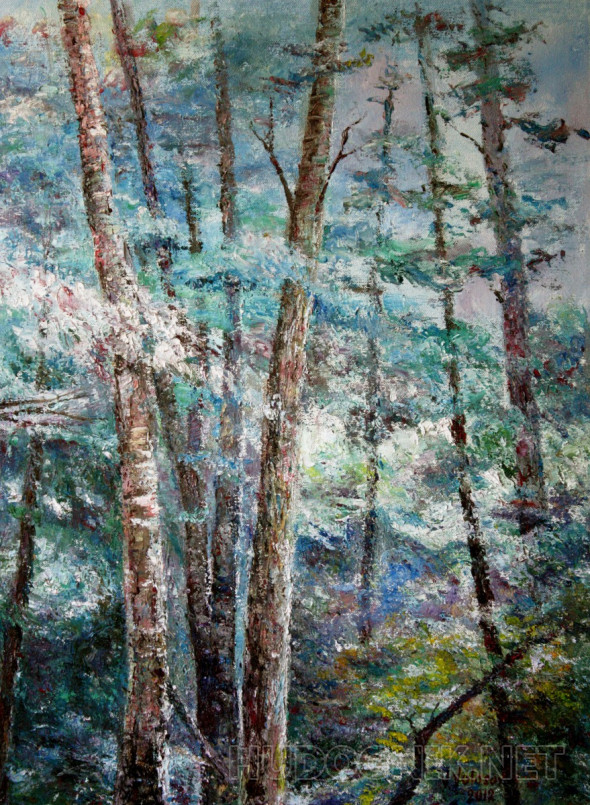 Картина Пейзаж в голубых тонах. Размеры: 46x61, Год: 2011, Цена: 45000 ...