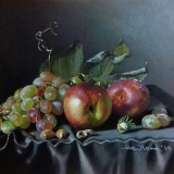 Still life with nectarines