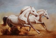 Los caballos blancos