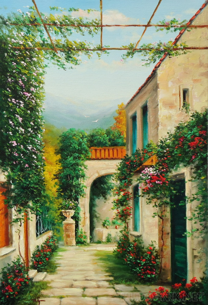 Italian courtyard