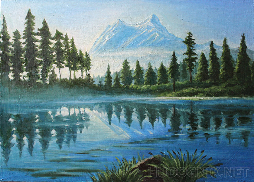 "El lago montañoso"