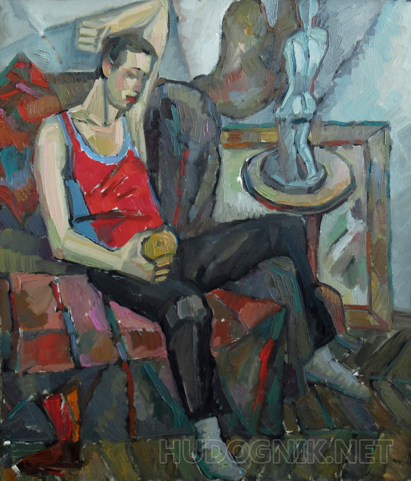 Картина Мальчик с яблоком. Размеры: 60x70, Год: 2012, Цена: 15000 ...