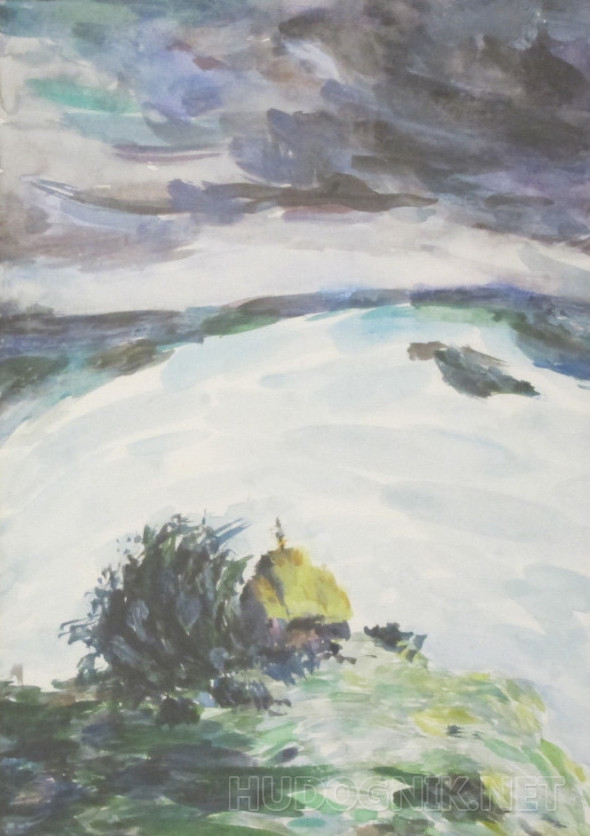 Картина Плес. Подражая Левитану. Размеры: 20x30, Год: 2019, Цена: 0 ...