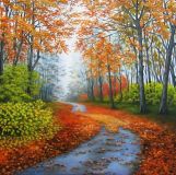El camino en otoño