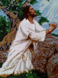 Jesús el cristo en el monte de los olivos