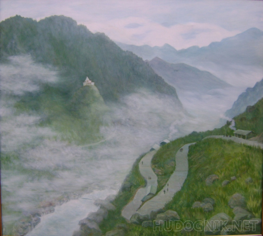 "Misty mountains"