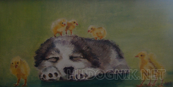 Картина Дружная семейка. Размеры: 55x30, Год: 2020, Цена: 0 рублей ...