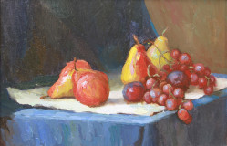 Still life with pears