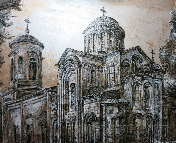 Картина Древний храм.. Размеры: 60x50, Год: 2019, Цена: 0 рублей ...