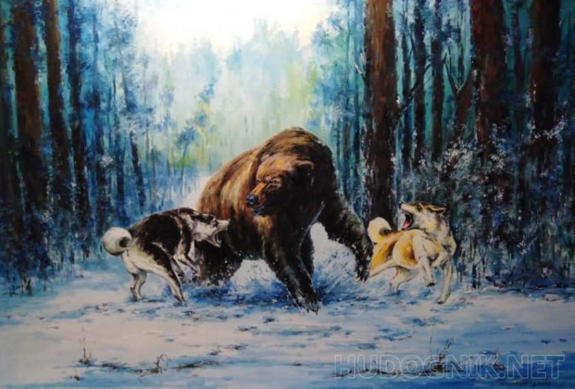картины про охоту на медведя