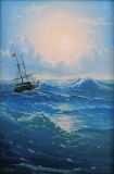 A miniature copy of a picture of Ayvazovsky 2