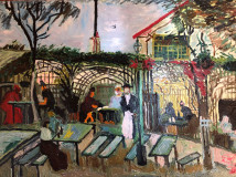 Réplica de van gogh &quot; Café de Verano en parís &quot;