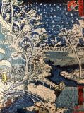 If someone's hot . A variation on the theme Utagawa Hiroshige the Taiko Bridge at Meguro snowy evening