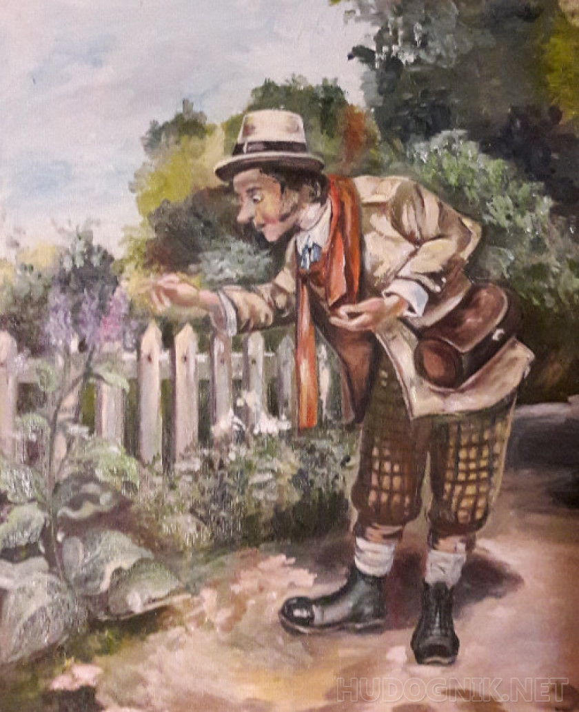 Фрагмент  картины Андрея Шишкина " Сельский доктор"