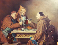 The monks for the meal